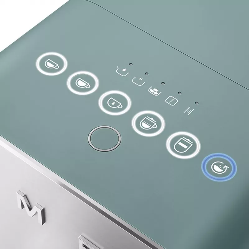 Smeg Collection Espresso kohvimasin BCC13EGMEU smaragdroheline