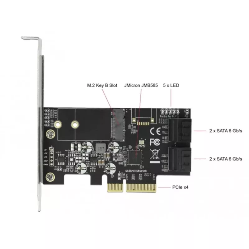 Liidesekaart DeLOCK 90396 sisemine M.2 SATA