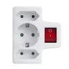 Maclean MCE215 mitmikpistik-adapter, 1x16 A + 2x2.5 A Schuko