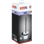 Tesa MOON Must - WC-pintsel ja hoidik - Must - Valge - Klaas - Metall - 112 mm - 145 mm