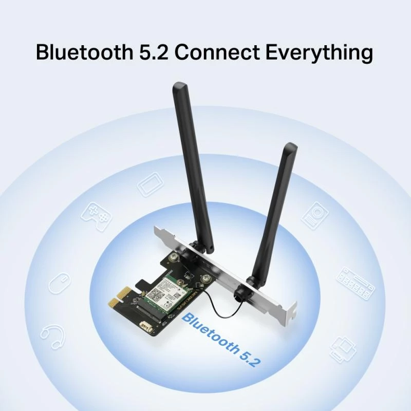 Mercusys WL-PCI AX3000 Kaheribaline Bluetooth Express adapter (MA80XE)