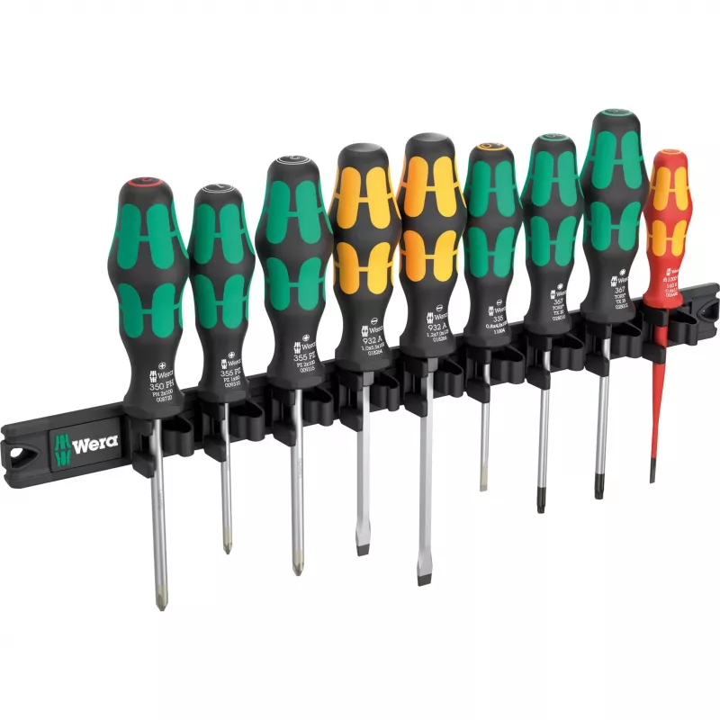 Wera 9650 magnetic rail Kraftform kruvikeerajakomplekt, 9 osast (05051012001)