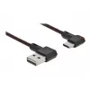 USB-kaabel DeLOCK EASY-USB 2.0 tüüp-A-pistik USB-C isasele 0,5 m must