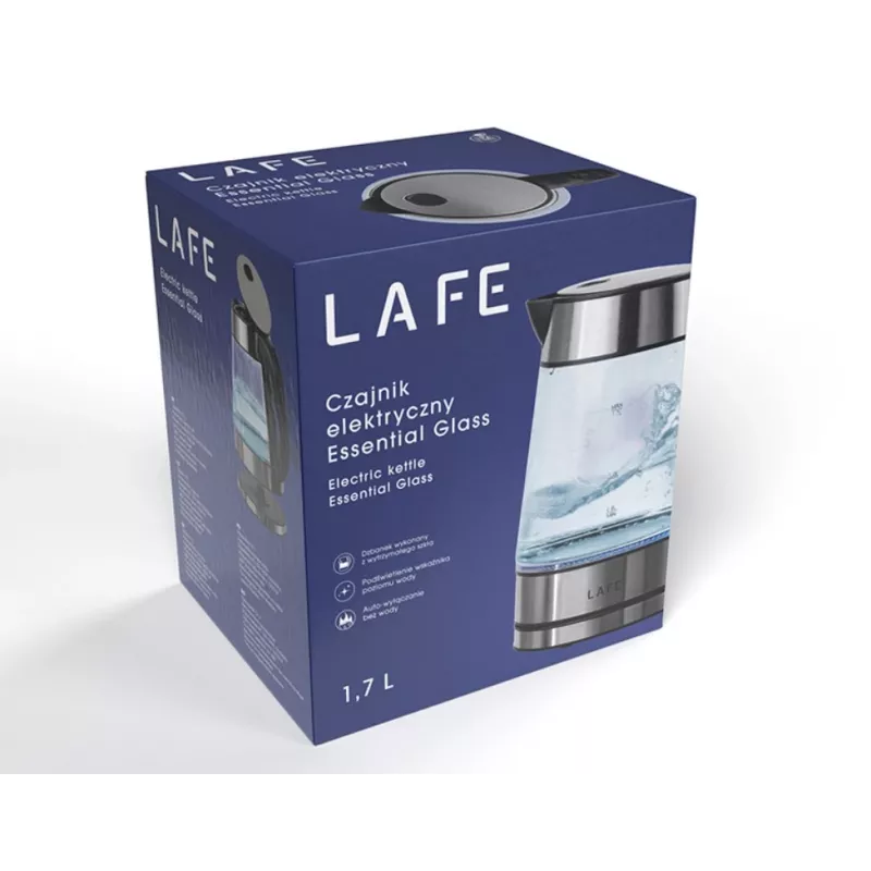 Klaasist veekeetja LAFE LAFCZA47618 — 1,5 L mahutavus, 100% taaskasutatav