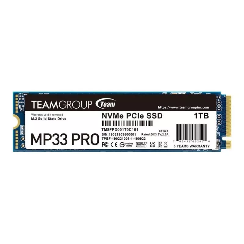 SSD-ketas Team Group 1 TB M.2 PCI Express 3.0 NVMe MP33 PRO