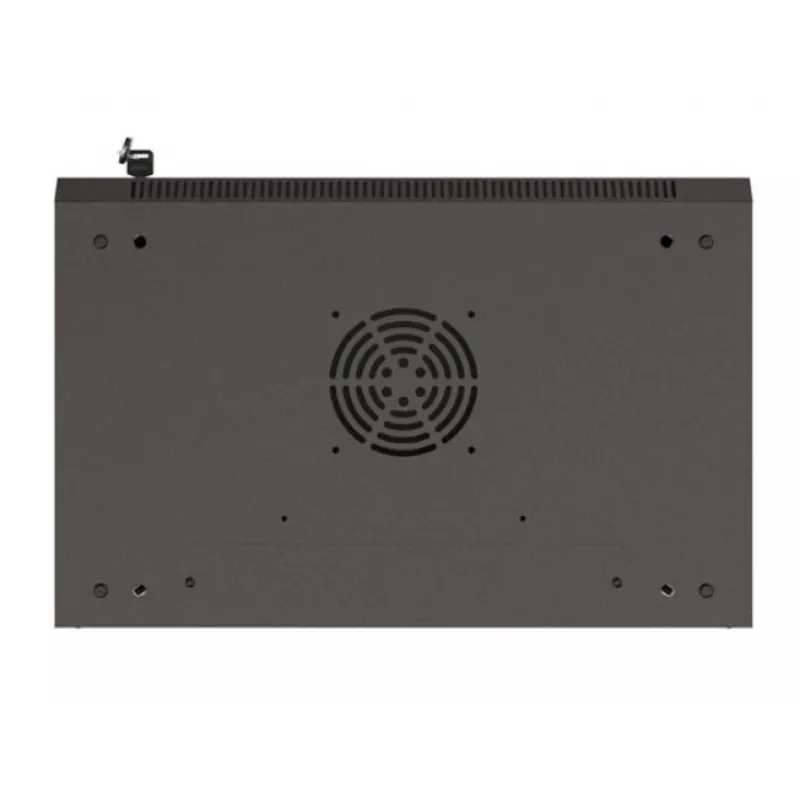 Seinale paigaldatav rack-kapp LANBERG WF03-5304-10B 19 tolli 4U must, klaasuks