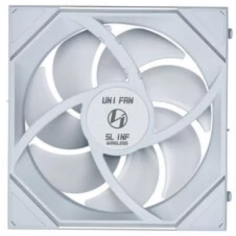 Lian Li UNI FAN SL-INF Wireless ARGB PWM Reverse Blade 140mm ventilaator, valge