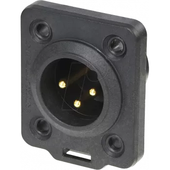 Neutrik NC3MDX-TOP juhtmepistik XLR must (NC3MDX-TOP)