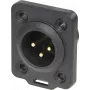Neutrik NC3MDX-TOP juhtmepistik XLR must (NC3MDX-TOP)