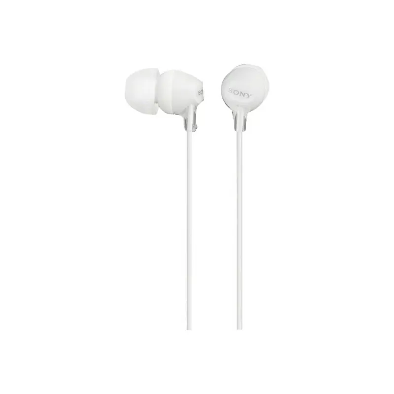 Sony MDR-EX15LP, juhtmega, 8 - 22000 Hz, Muusika, 3 g, Kõrvaklapid, Valge