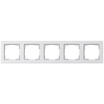 Seinaplaat GIRA E2 Valge — termoplast, kruvideta disain, 80,8×366×9,3 mm