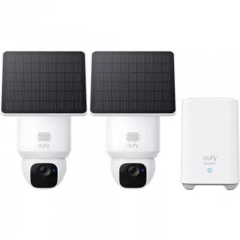 Eufy SoloCam E30 (2 tk) + Homebase 2 Dome IP turvakaamera Välitingimustesse 2048 x 1080 pikslit Seinale