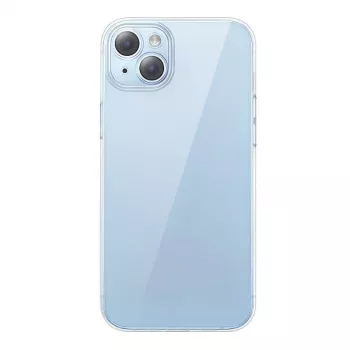 Baseus Crystal seeria kaitseümbris iPhone 14 Plusile karastatud klaasist tagaküljega