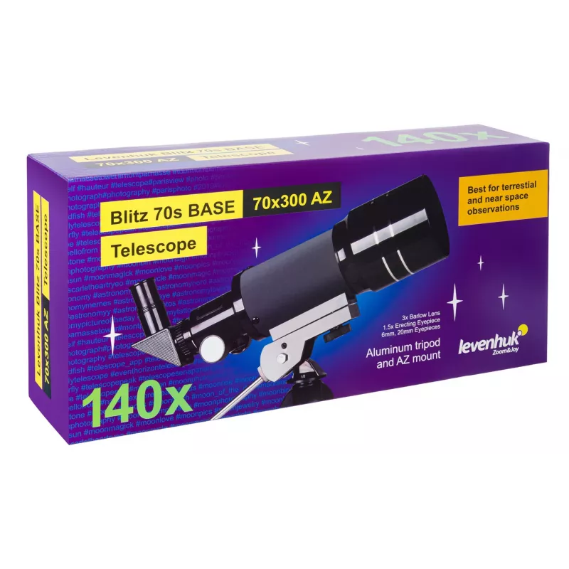 Levenhuk Blitz 70s Base Refraktor 140x Hall