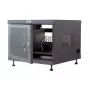 Riiulisammas TECHLY 367652 kaablikorraldaja 3M kleepkinnitusega, teras, 550×550×410 mm, must