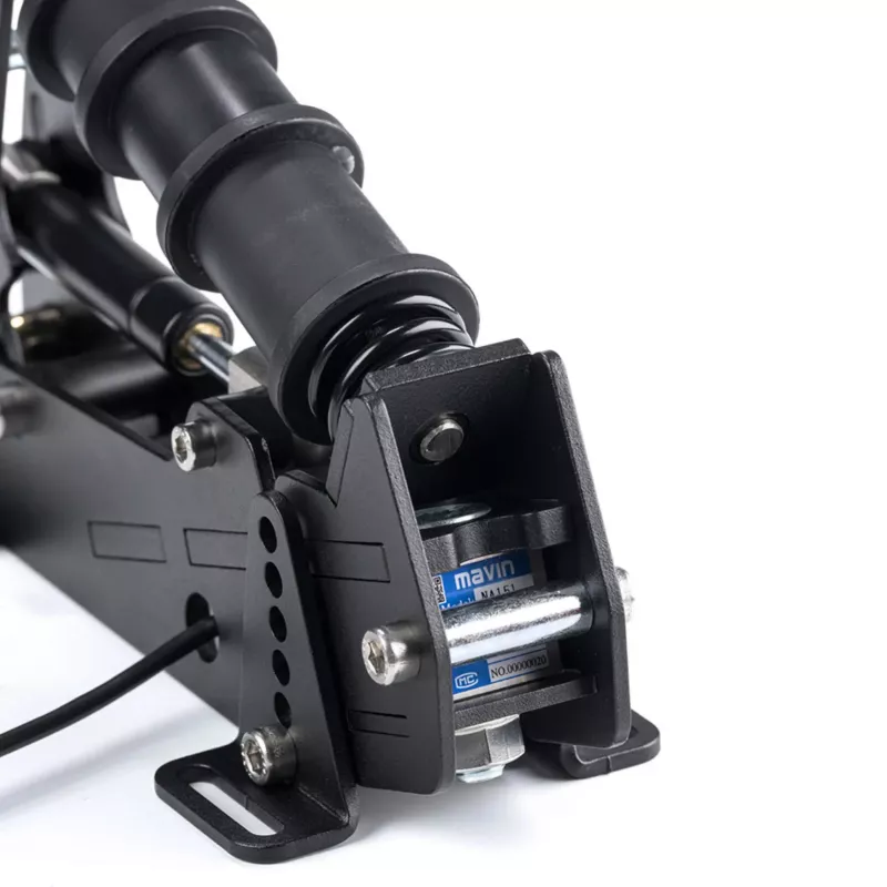 Heusinkveld Ultimate+ 3 Pedal Set must — otseajamiga sim-võidusõidupedaalide komplekt, 3 pedaali