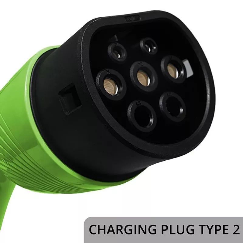 Elektriauto laadija QOLTEC 22 kW 400 V WiFi (TUYA) 7 m kaabliga