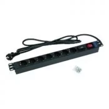 Liigpingekaitse Triton RAB-PD-X12-A1 Must 7 vahelduvvoolu pistikupesa 2 m