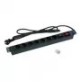 Liigpingekaitse Triton RAB-PD-X12-A1 Must 7 vahelduvvoolu pistikupesa 2 m