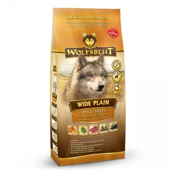 WOLFSBLUT Wide Plain väikest tõugu hobuseliha maguskartuliga - kuiv koeratoit - 2kg