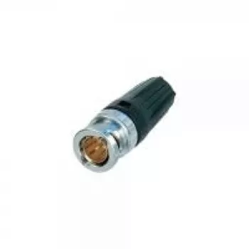 Neutrik NBNC75BDD6 juhtmepistik BNC alumiiniumist - must (NBNC75BDD6)