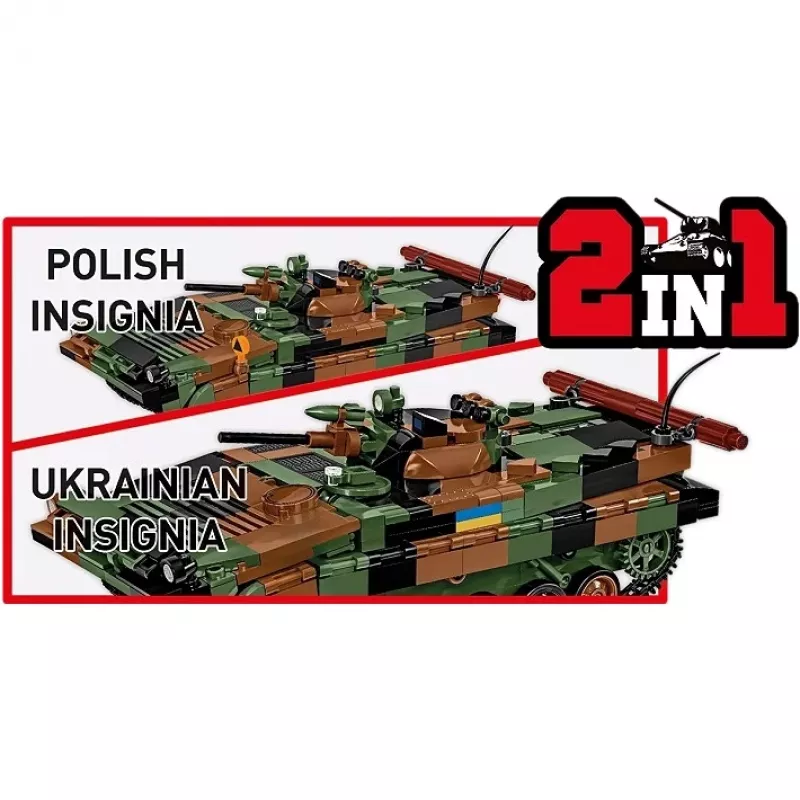 Ehitusklotside komplekt Cobi Armed Forces BWP-1 2630 — Poola/Ukraina amfiibse soomustransportööri mudelikomplekt