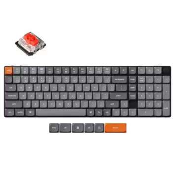Juhtmevaba mehaaniline klaviatuur Keychron K17 MAX RGB Must — kompaktne paigutus, Bluetooth ja USB-C ühendus