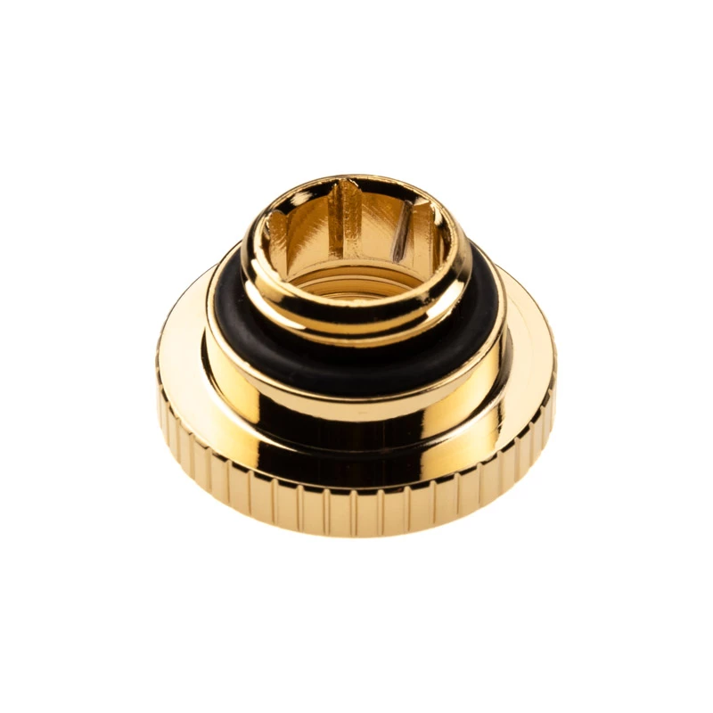 Liitmik EK Water Blocks messing kuldne 3,75 mm kõrgus 2,3 cm läbimõõt