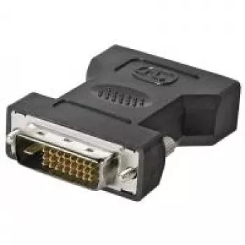 Wentronic Goobay DVI-I/DVI-D adapter, DVI-I pesa Dual-Link (24+5-kontaktiline), must - DVI-I pesa Dual-Link (24+5-kontaktiline) > DVI-D-pistik Dual-Link (24+1-kontaktiline) (68523)
