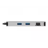 Eaton Tripp Lite USB-C dokk, kahe ekraaniga - 4K 60 Hz HDMI, USB 3.2 Gen 1, USB-A jaotur, GbE, mälukaart, 100W PD laadimine, hall - dokkimisjaam - USB-C - 2 x HDMI - 1GbE (U442-DOCK)
