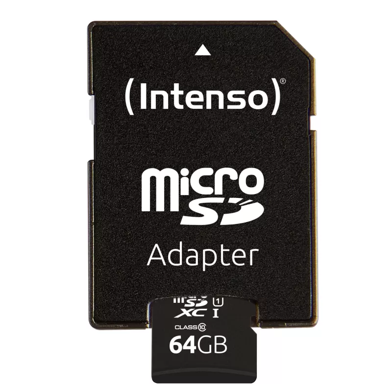 Intenso Performance - mälukaart (microSDXC koos SD-adapteriga) - 64GB - UHS-I U1 / Class10 - microSDXC UHS-I (3424490)