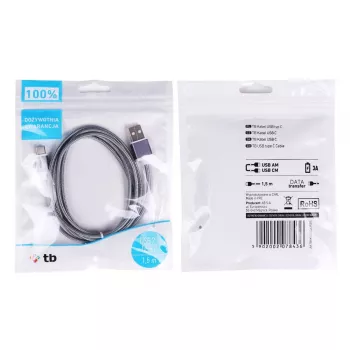 TB USB - USB C-kaabel 1,5 Hall (AKTBXKUCSBA150S)