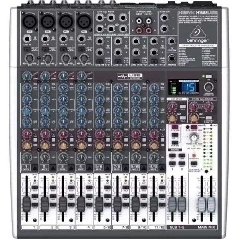 Behringer X1622USB helimikser 16 kanalit 10 - 200000 Hz