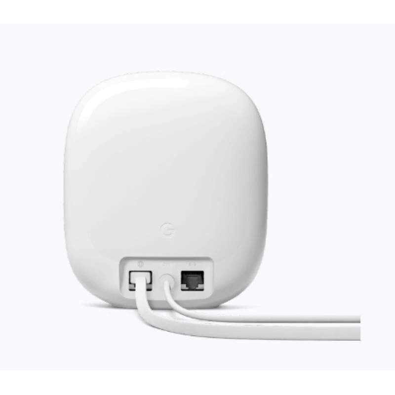 Google Nest WiFi Pro - Wi‑Fi System (Router) - up to 120 m² - Network - GigE, 802.11ax (Wi‑Fi 6E) - 802.11a/b/g/n/ac/ax (Wi‑Fi 6E) - Multi‑Band (GA03030-EU)