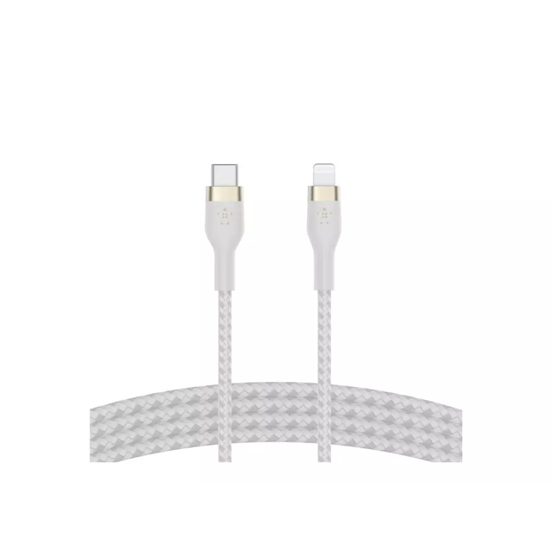 Belkin BOOST CHARGE - Lightning-Kabel - 24 pin USB-C männlich zu Lightning männlich - 2 m - weiß - für Apple iPad/iPhone/iPod (Lightning)