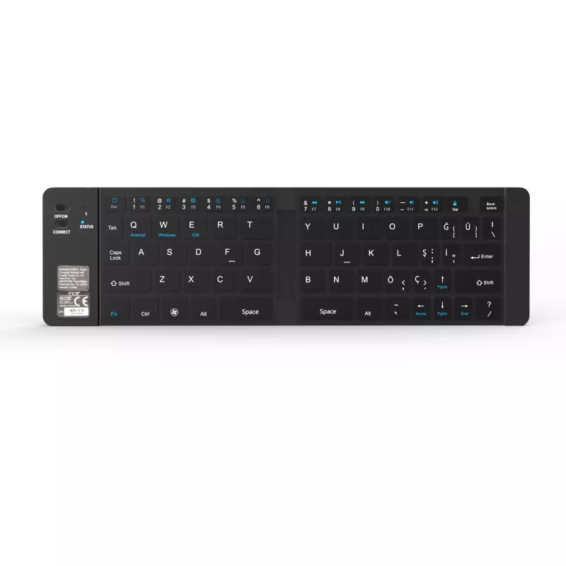 Juhtmevaba klaviatuur Inca IBK-579BT Bluetooth 66 klahvi metallikhõbedane