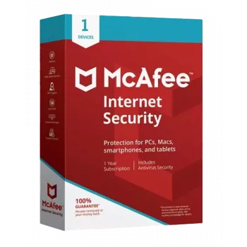 McAfee Internet Security - 1 kasutaja 1 aasta, globaalne
