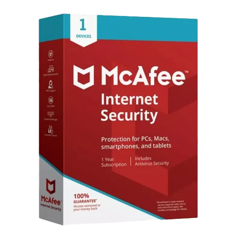McAfee Internet Security - 1 kasutaja 1 aasta, globaalne
