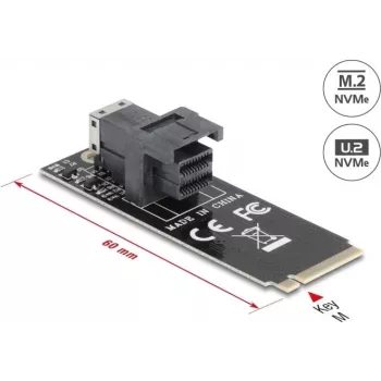 DeLOCK 61070 sisemine SFF-8643 adapter M.2 isane 32 Gbit/s must