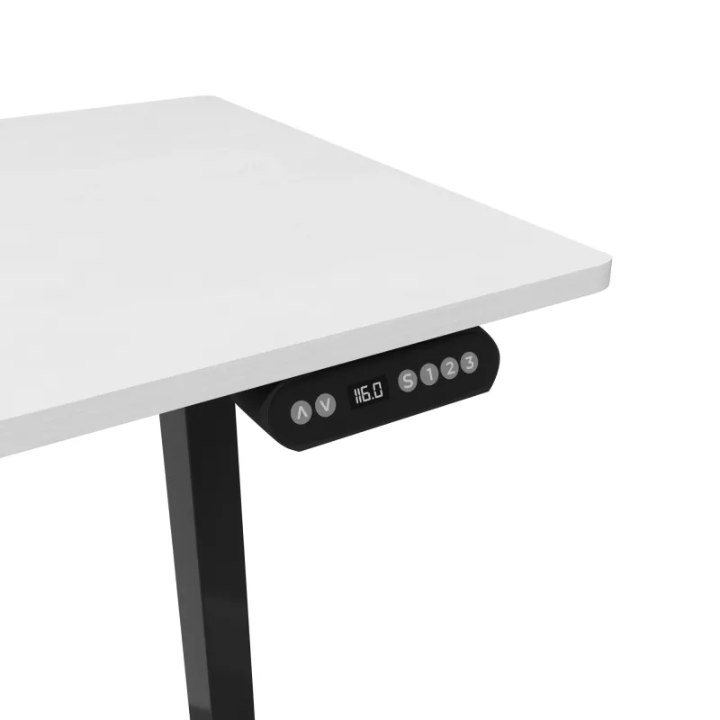 Mängulaud White Shark Axiom-W komplekt 2 tk elektrilise kõrgusreguleerimismootoriga, valge