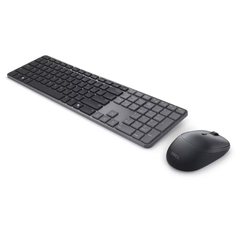 DELL Pro 7 õhuke KM726 klaviatuur koos hiirega Kodukontor RF-juhtmevaba + Bluetooth QWERTY US International Must