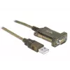 Jadakaabel DeLOCK 64073 USB Type-A DB-9 Läbipaistev 2m