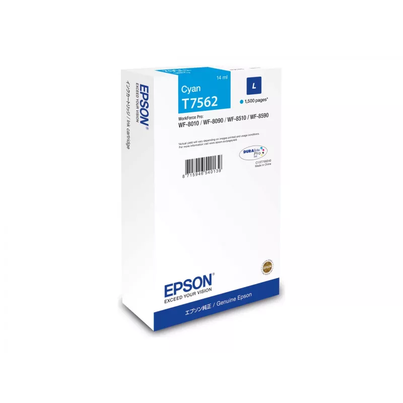 Epson C13T75624N tindikassett 1 tk Originaal Tsüaan