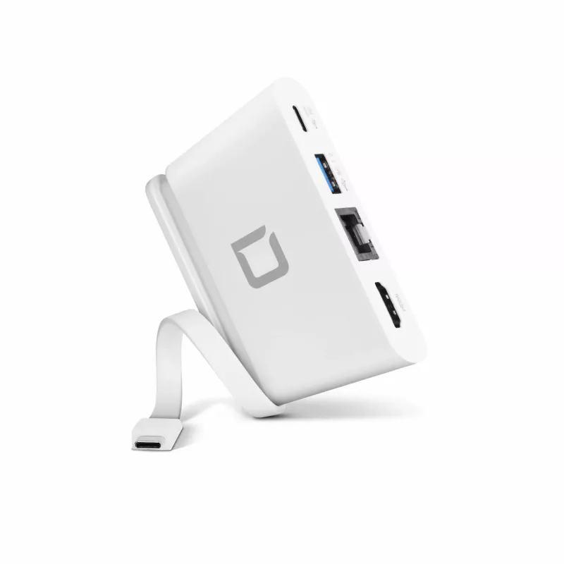 DICOTA USB-C kaasaskantav dokkimisjaam 4-in-1 HDMI-ga - dokkimisjaam - USB-C - HDMI (D31730)