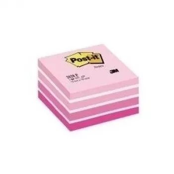 3M Post-it Notes kleepmärkmepaberit täring, 76 x 76 mm, neoonroosa (2028-NP)
