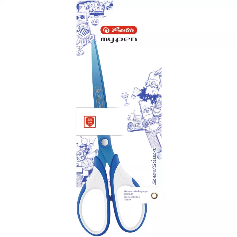 Üksikpliiats Herlitz my.pen Sirge Lõikega Sinine Valge
