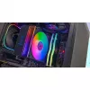 Õhkjahuti TACENS Mars Gaming MCPU-LCD, 120 mm ventilaator, TDP 300 W, toetab LGA1700/1200/115x/1366 ja AM4/AM5, must