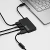 Akyga AK-AD-52 aktiivne USB-C jaotur, USB-C (M) - 4x USB-A (F), USB 3.1, 20 cm