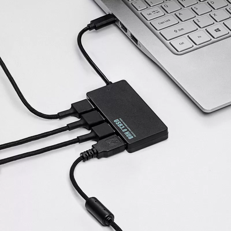 Akyga AK-AD-52 aktiivne USB-C jaotur, USB-C (M) - 4x USB-A (F), USB 3.1, 20 cm
