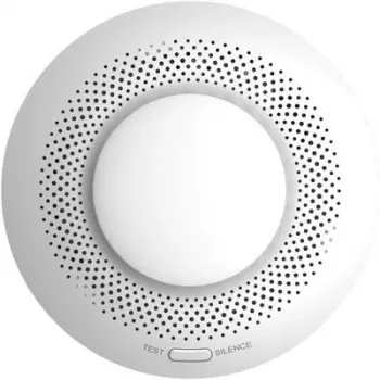 Suitsuandur EZVIZ CS-T4C — juhtmevaba ZigBee, 3V liitiumaku, 87×35×87 mm, 85 dB, pinnale paigaldatav, valge